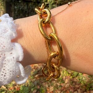 Gold Chunky Chain Link Bracelet

Stainless Steel